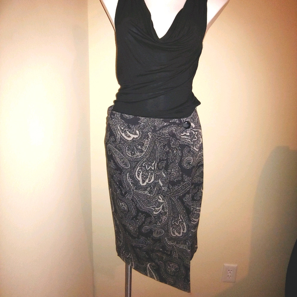 🔴  Talbots Paisley Print Wrap Skirt